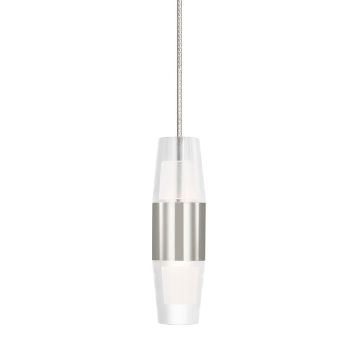 Visual Comfort Mod Sean Lavin Lassell SH Mini FJ Pendant, PN/CRY - SLPD395FJ27N