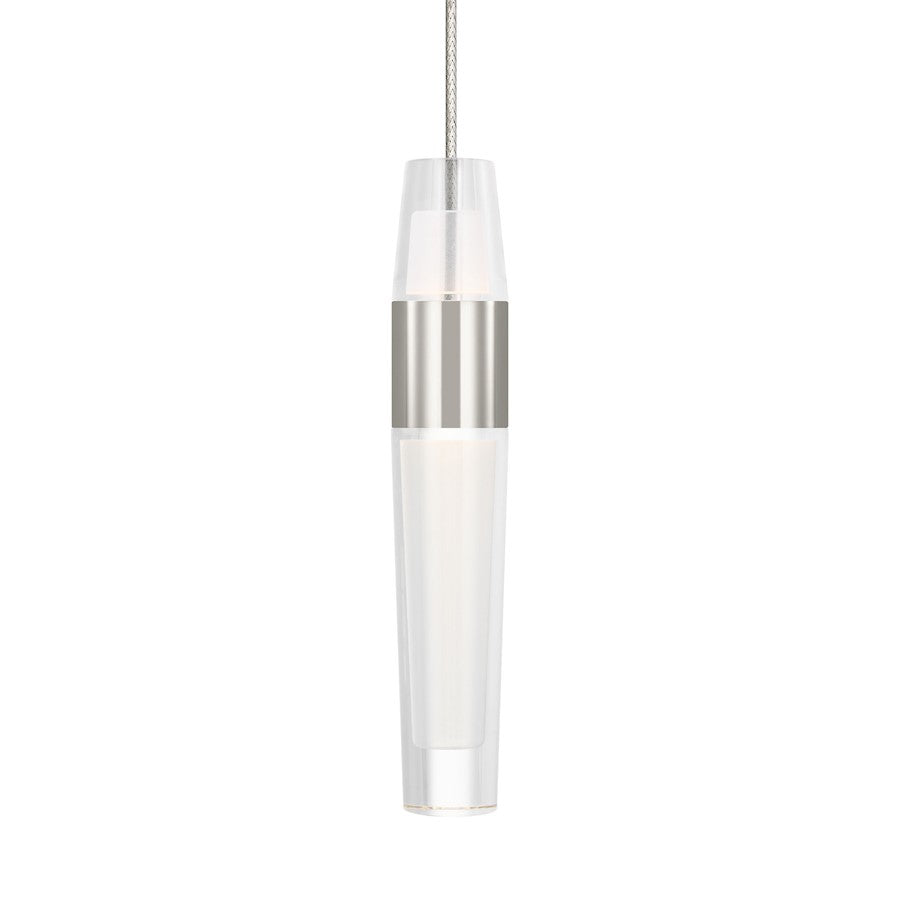 Visual Comfort Modern Sean Lavin Lassell Mini FJ Pendant, PN/CRY - SLPD396FJ27N