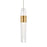 Visual Comfort Modern Sean Lavin Lassell Mini MO Pendant, BR/CRY - SLPD396MO27NB