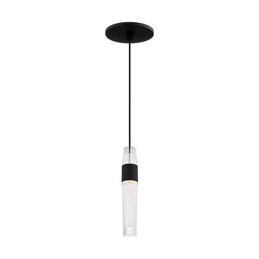 Visual Comfort Modern Sean Lavin Lassell 1 Lt Pendant, BK/CRY - SLPD39727B