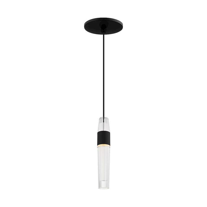 Visual Comfort Modern Sean Lavin Lassell 1 Lt Pendant, BK/CRY - SLPD39727B