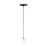 Visual Comfort Modern Orbet 1 Light 3" Pendant, Nightshade Black - SLPD58527B