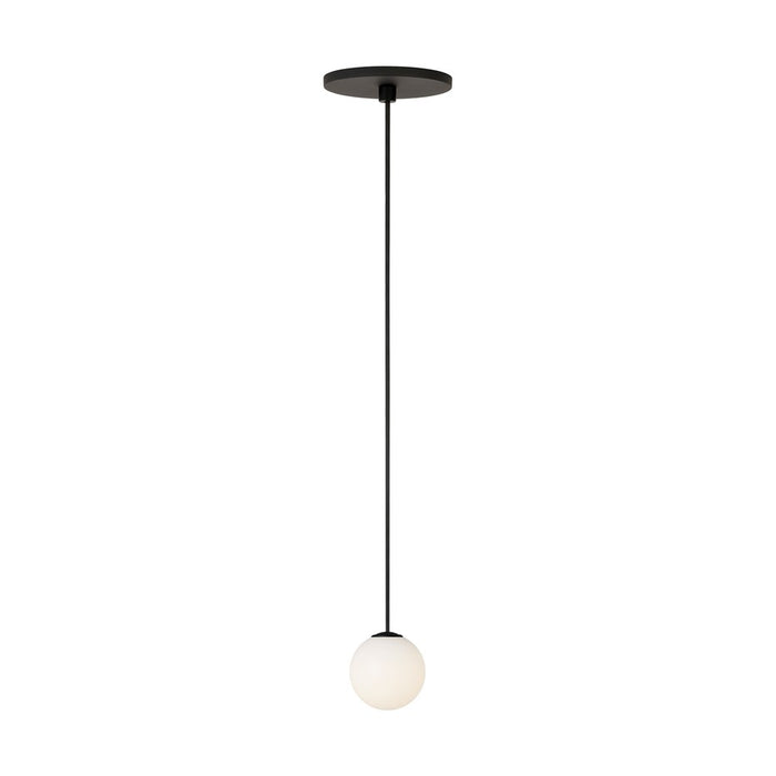 Visual Comfort Modern Orbet 1 Light 3" Pendant, Nightshade Black - SLPD58527B