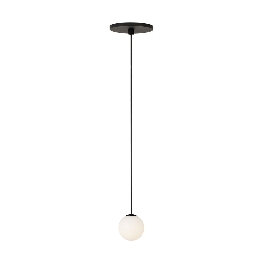 Visual Comfort Modern Orbet 1 Light 3" Pendant, Nightshade Black - SLPD58527B