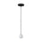 Visual Comfort Modern Orbet 1 Light 3" Pendant, Nightshade Black