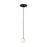 Visual Comfort Modern Orbet 1 Light 3" Pendant, Nightshade Black