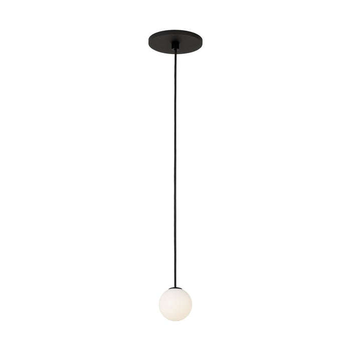 Visual Comfort Modern Orbet 1 Light 3" Pendant, Nightshade Black
