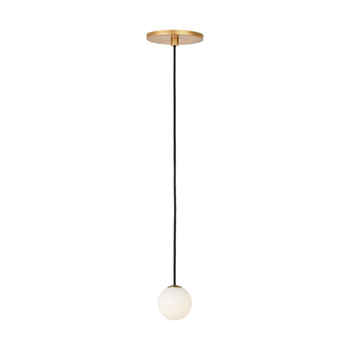 Visual Comfort Modern Orbet 1 Light 3" Pendant, Antique Brass - SLPD58527HAB
