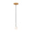 Visual Comfort Modern Orbet 1 Light 3" Pendant, Antique Brass