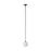 Visual Comfort Modern Orbet 1 Light 3" Alone Pendant, Black