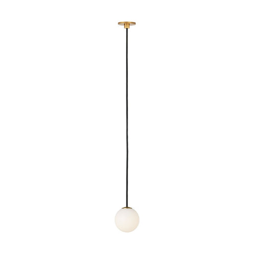 Visual Comfort Modern Orbet 1 Light 3" Alone Pendant, Brass - SLPD59127HAB