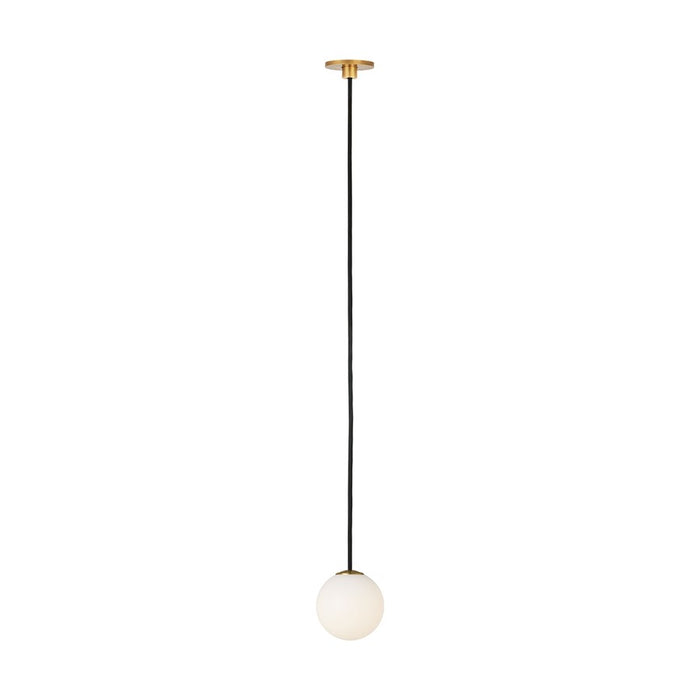 Visual Comfort Modern Orbet 1 Light 3" Alone Pendant, Brass - SLPD59127HAB