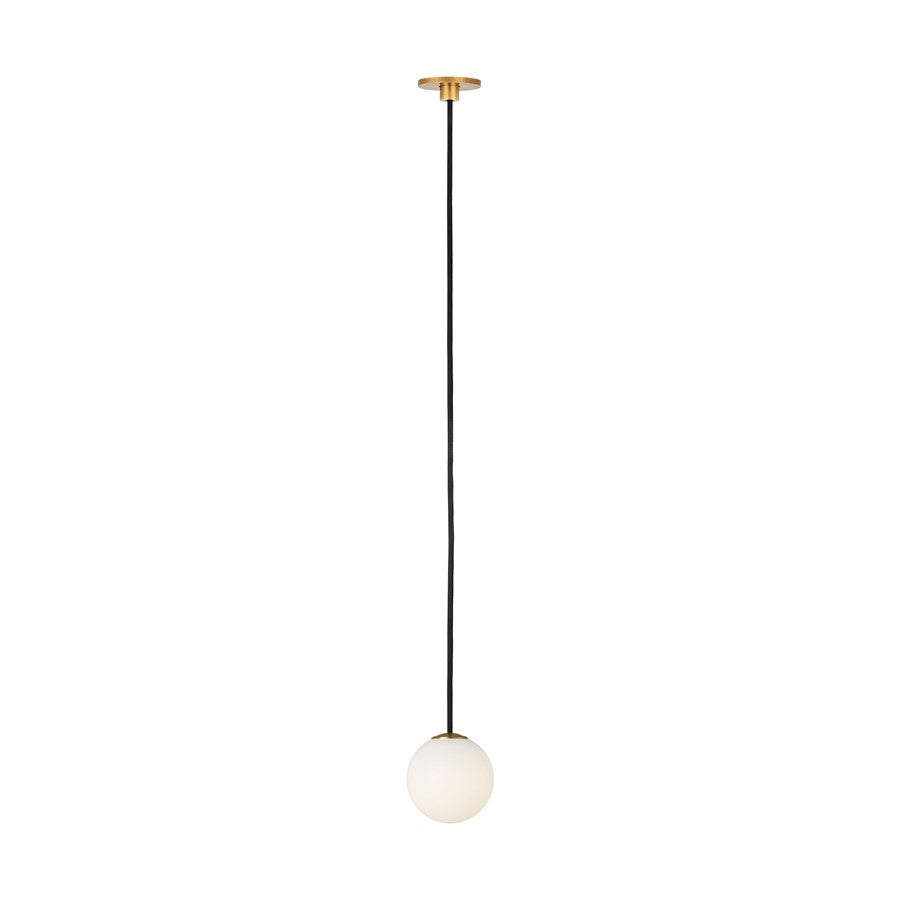 Visual Comfort Modern Orbet 1 Light 3" Alone Pendant, Brass - SLPD59127HAB