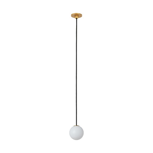 Visual Comfort Modern Orbet 1 Light 3" Alone Pendant, Brass