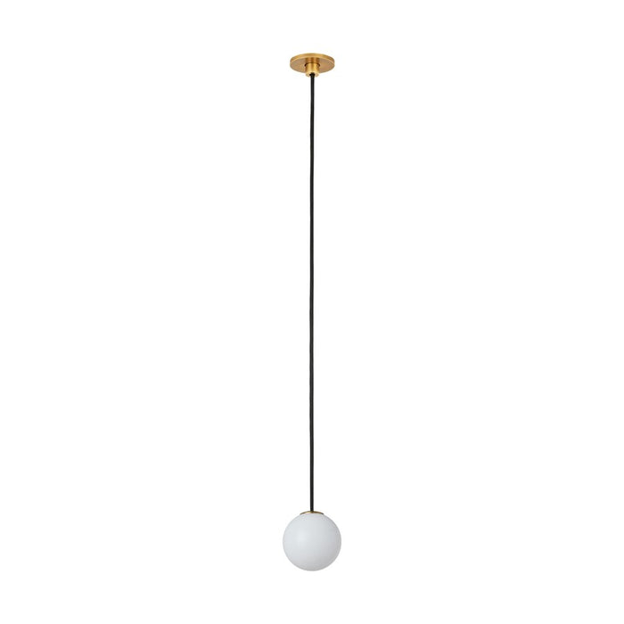Visual Comfort Modern Orbet 1 Light 3" Alone Pendant, Brass
