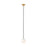 Visual Comfort Modern Orbet 1 Light 3" Alone Pendant, Brass
