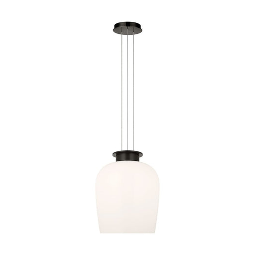 Visual Comfort Modern Vetro 1 Light 21.3" Pendant, Bronze - SLPD62327BZMG