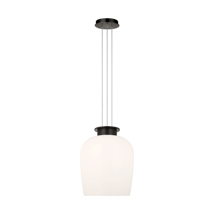 Visual Comfort Modern Vetro 1 Light 21.3" Pendant, Bronze - SLPD62327BZMG