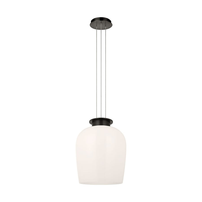 Visual Comfort Modern Vetro 1 Light 21.3" Pendant, Bronze