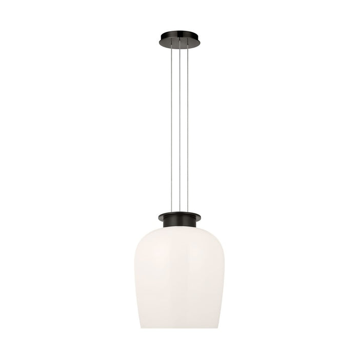 Visual Comfort Modern Vetro 1 Light 21.3" Pendant, Bronze