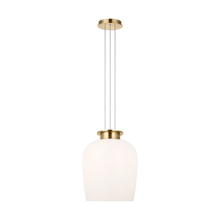 Visual Comfort Modern Vetro 1 Light 21.3" Pendant, Brass - SLPD62327HABMG