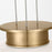 Visual Comfort Modern Vetro 1 Light 21.3" Pendant, Brass