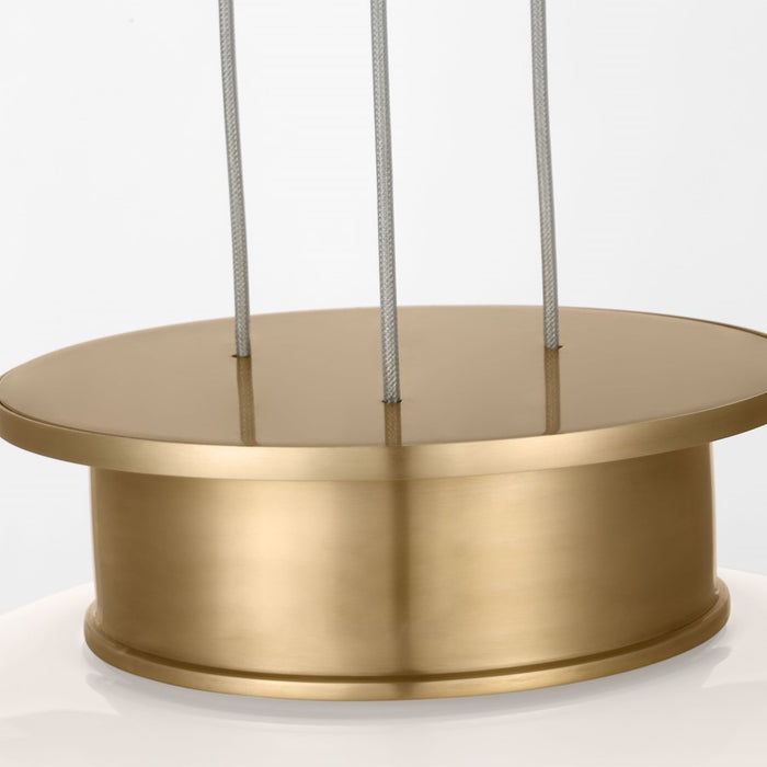 Visual Comfort Modern Vetro 1 Light 21.3" Pendant, Brass