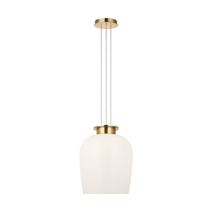 Visual Comfort Modern Vetro 1 Light 21.3" Pendant, Brass