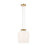 Visual Comfort Modern Vetro 1 Light 12" Pendant, Brass - SLPD62427HABMG