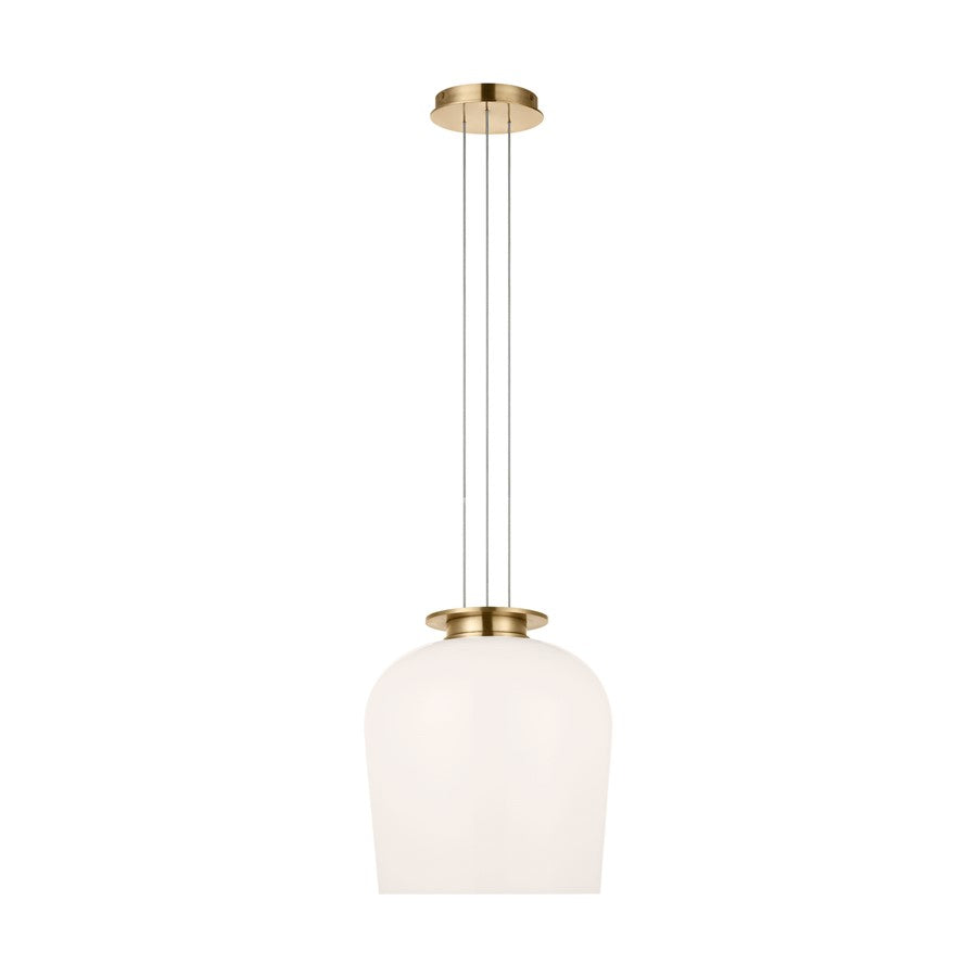 Visual Comfort Modern Vetro 1 Light 12" Pendant, Brass - SLPD62427HABMG