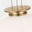 Visual Comfort Modern Vetro 1 Light 12" Pendant, Brass