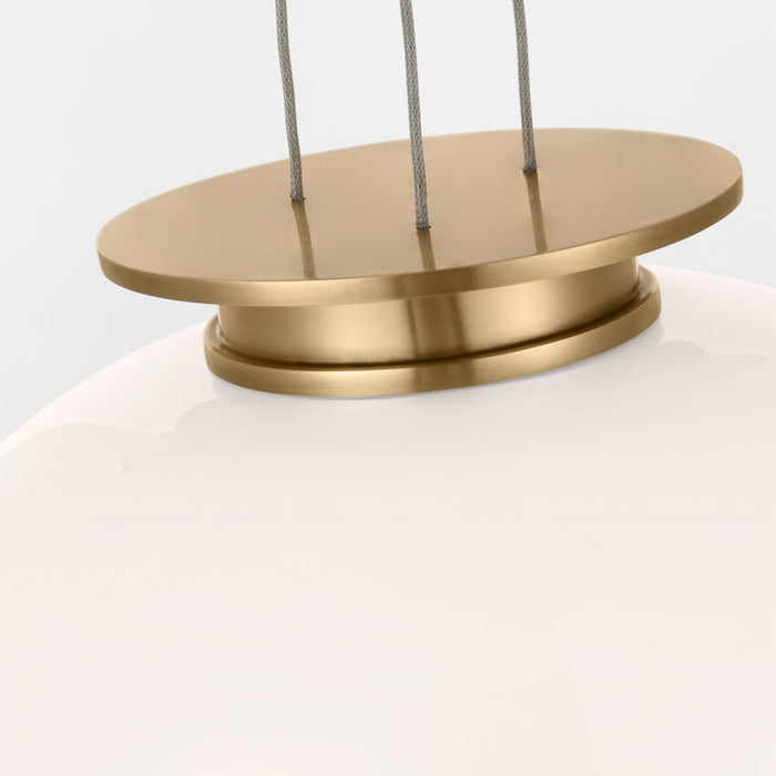 Visual Comfort Modern Vetro 1 Light 12" Pendant, Brass