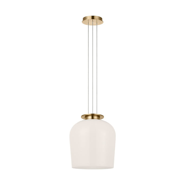 Visual Comfort Modern Vetro 1 Light 12" Pendant, Brass