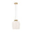 Visual Comfort Modern Vetro 1 Light 12" Pendant, Brass