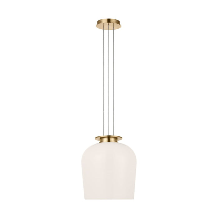 Visual Comfort Modern Vetro 1 Light 12" Pendant, Brass