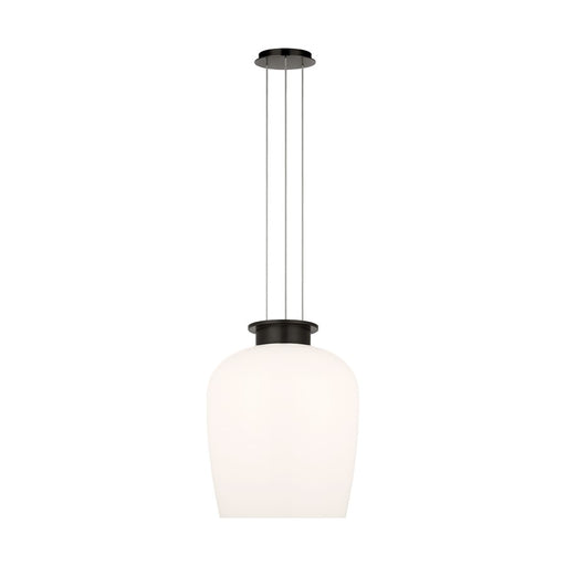 Visual Comfort Modern Vetro 1 Light 17" Pendant, Bronze - SLPD62527BZMG