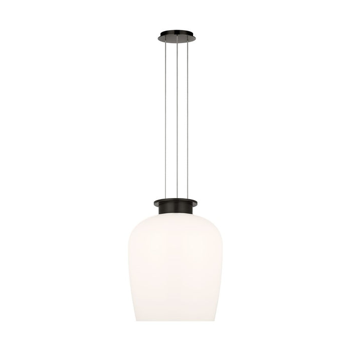 Visual Comfort Modern Vetro 1 Light 17" Pendant, Bronze - SLPD62527BZMG