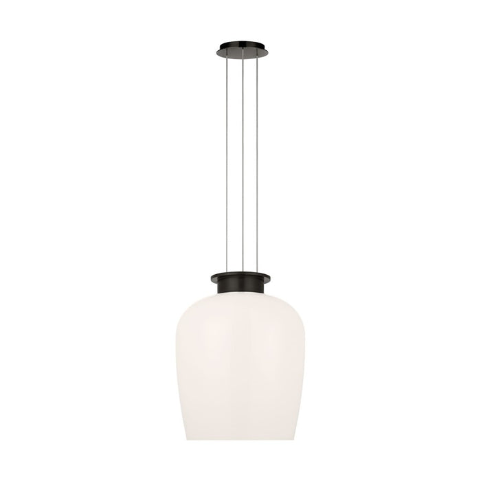 Visual Comfort Modern Vetro 1 Light 17" Pendant, Bronze