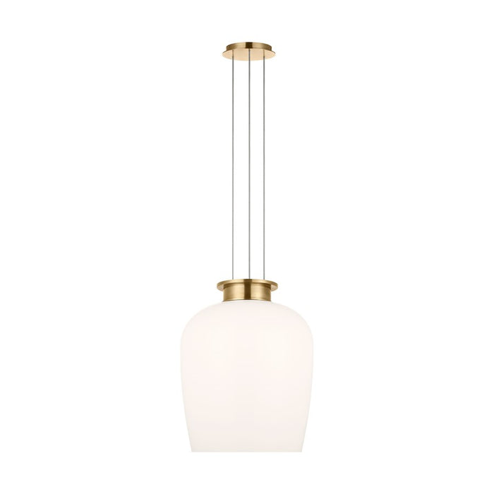 Visual Comfort Modern Vetro 1 Light 17" Pendant, Brass - SLPD62527HABMG