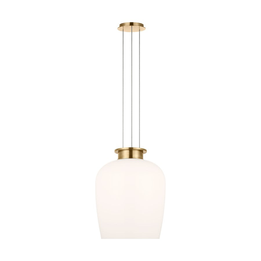 Visual Comfort Modern Vetro 1 Light 17" Pendant, Brass - SLPD62527HABMG