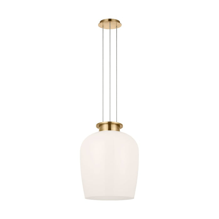 Visual Comfort Modern Vetro 1 Light 17" Pendant, Brass