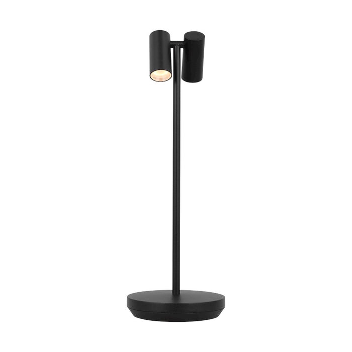 Visual Comfort Modern Sean Lavin Doppia 1 Light Table Lamp, Black