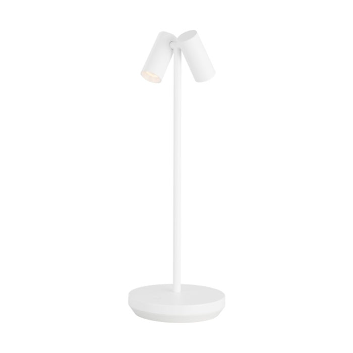 Visual Comfort Modern Sean Lavin Doppia 1 Light Table Lamp, White - SLTB27027W