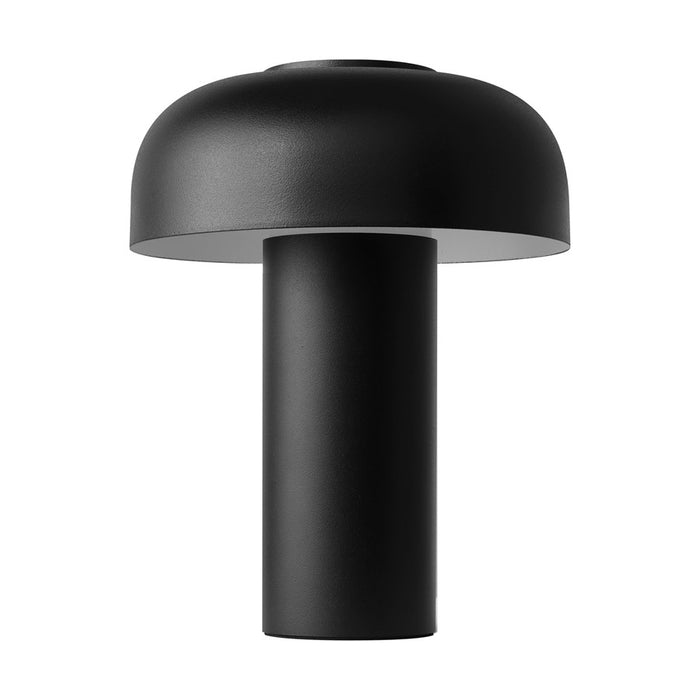 Visual Comfort Modern Louver 7" Rechargeable Table Lamp, BK