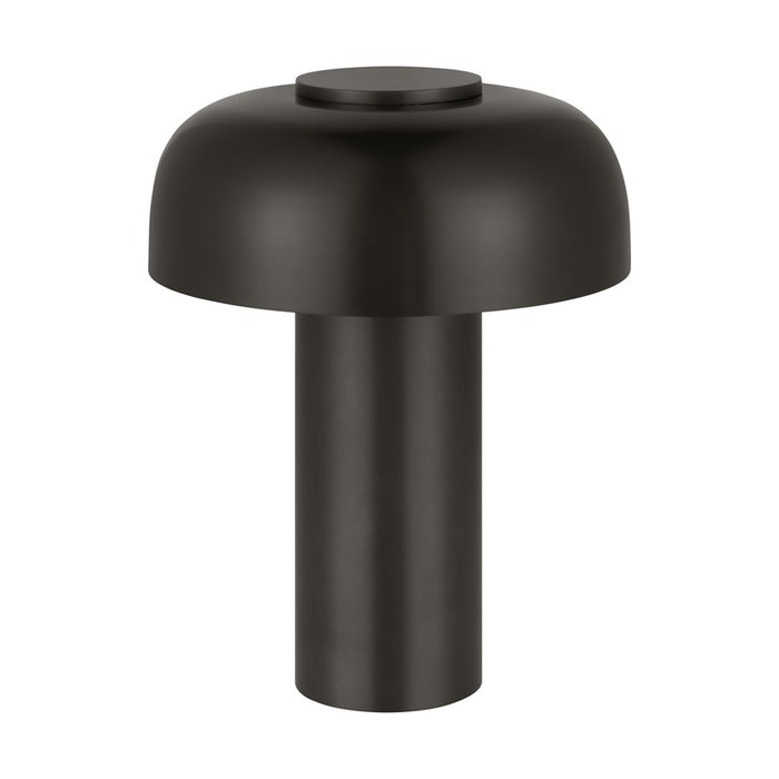 Visual Comfort Modern Louver 7" Rechargeable Table Lamp, BZ