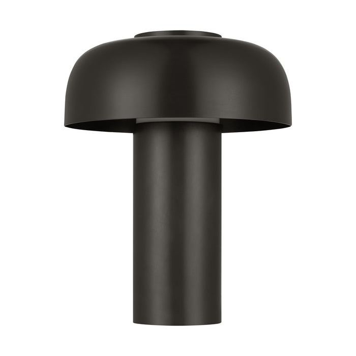 Visual Comfort Modern Louver 7" Rechargeable Table Lamp, BZ