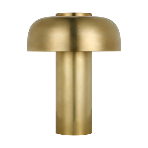 Visual Comfort Modern Louver 7" Rechargeable Table Lamp, Brass - SLTB62127HAB