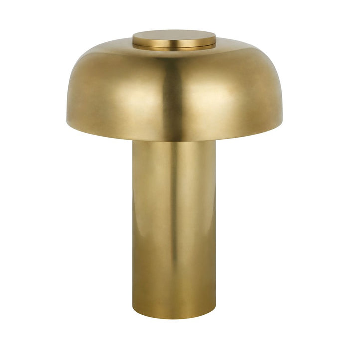 Visual Comfort Modern Louver 7" Rechargeable Table Lamp, Brass