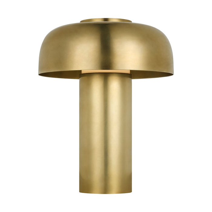 Visual Comfort Modern Louver 7" Rechargeable Table Lamp, Brass