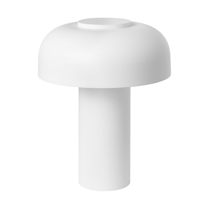 Visual Comfort Modern Louver 7" Rechargeable Table Lamp, White